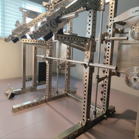 Acier inoxydable Commercial Gym Tout-en-un Multi-Fonction Câble Cross Fitness Trainer Machine Poids Pile Bras Mobile Station