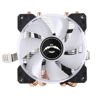 Ventilateur de processeur silencieux QiuzAim pour ordinateur de bureau, 90 mm, refroidissement par air, socket 2011, 2/4 caloducs en cuivre, dissipateur thermique radiant, X79 X99 E5
