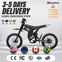 Vélo électrique tout-terrain adulte Ridingtimes GT73 Premium avec cadre en acier carbone, longue autonomie, alimenté par une batterie au lithium, e-MTB