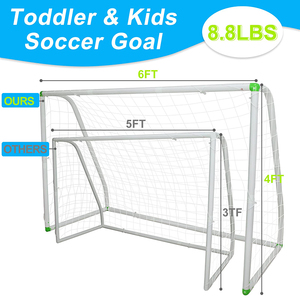 Portería <span class=keywords><strong>de</strong></span> fútbol <span class=keywords><strong>de</strong></span> <span class=keywords><strong>PVC</strong></span> <span class=keywords><strong>de</strong></span> 6x4 pies - Product Image 5