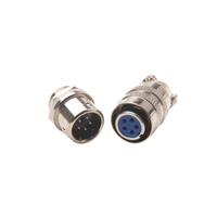 Conector Circular BNC de 5 Pines XS9, Conector Eléctrico de Aviación Push-Pull, Enchufe de Alimentación IP67 a Prueba de Agua, Carcasa de Aleación de PC, Enchufe Metálico para Soldar