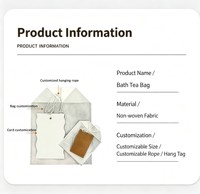 Sachets de bain vides en gros, personnalisables avec logo OEM, en tissu non tissé, pour bain de pieds et thérapie à domicile