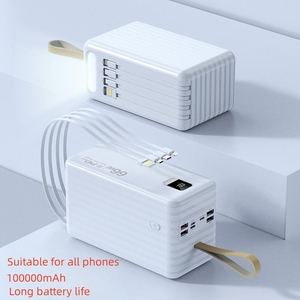 แท่นชาร์จแบตเตอรี่แบบพกพาขนาด100000มิลลิแอมป์พร้อม PD22.5W ชาร์จเร็วที่ใส่พอร์ต USB <span class=keywords><strong>4</strong></span>พอร์ตวัสดุ PVC - Product Image 6