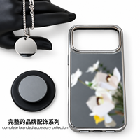 Ensemble d'étuis magnétiques pour téléphone avec support N52 3800GS, dos miroir et collier en acier inoxydable