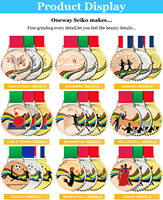 Vente en gros à sens unique de médailles 3D en métal avec logo personnalisé médaille de sport or argent bronze médailles de tennis de table personnalisées