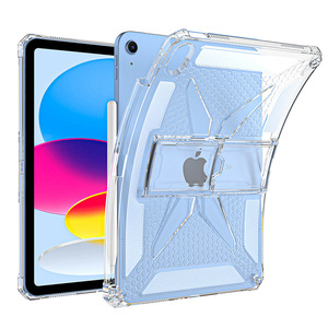 Funda Protectora Compatible con <span class=keywords><strong>iPad</strong></span> de 11 Pulgadas, Estilo Pivotante, con Ranura para Lápiz, Resistente a Caídas, Diseño Transparente para Modelos Pro 11/Air 13/M2-M5 - Product Image 2