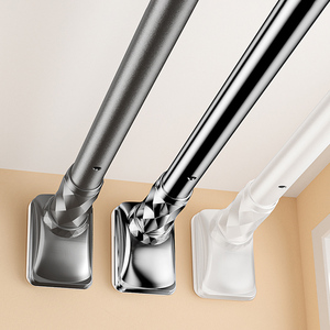 Chambre longue blanche Simple coin détachable sans perceuse diviseur de pièce fenêtre traverse printemps <span class=keywords><strong>tringle</strong></span> à <span class=keywords><strong>rideau</strong></span> - Product Image 2