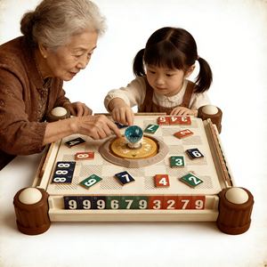 เกมกระดานสำหรับครอบครัว ลดราคาพิเศษ เกมกระดานลายตารางหมากรุก สำหรับเด็ก เสริมพัฒนาการ ฝึกตรรกะ ปริศนา และกิจกรรมการเรียนรู้ - Product Image 2