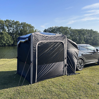 Tente arrière gonflable double couche quatre saisons pour camping extérieur, ouverture automatique sans colonne d'air, design libre, polyester 190T coupe-vent