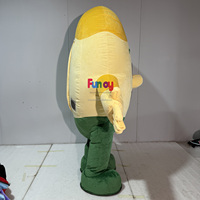 Costume de mascotte gonflable en forme de croissant de lune pour le Ramadan, idéal pour les événements, les défilés et les festivals islamiques du Moyen-Orient