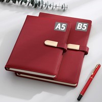 Vente en gros de carnet de cadeau promotionnel en cuir souple PU pour le bureau Carnet de notes d'affaires en cuir