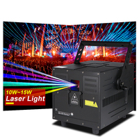 Lumière laser couleur RVB 15W avec application Bluetooth WiFi DMX512 10 W cube laser 8 W projecteur de lumière laser d'animation