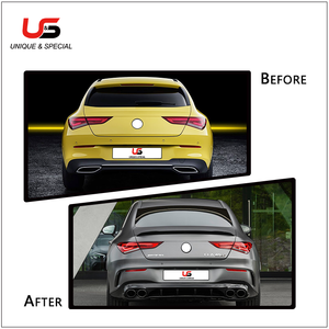 Kit de Carrocería de Fábrica para Benz CLA (19-24) W118 C118, Actualización al Modelo <span class=keywords><strong>AMG45</strong></span>, Parachoques, Rejilla, Faldones Laterales, Tubo de Escape - Product Image 5
