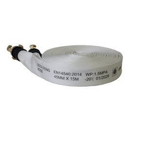 Manguera de Alta Calidad con Revestimiento de EPDM de 1.75 Pulgadas, 15 Bares, 45 mm, 20 Metros con Acoples Españoles de Aluminio - Product Image 1