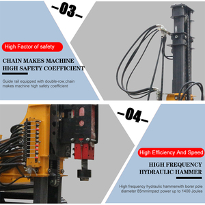 2025 <b>Solar</b>-<b>Powered</b> 3.2m/min Efficiency Steel Piling Machine with Crawler Chassis and <b>Pump</b> Motor Core Engine for Soft Soil - Product Image 3