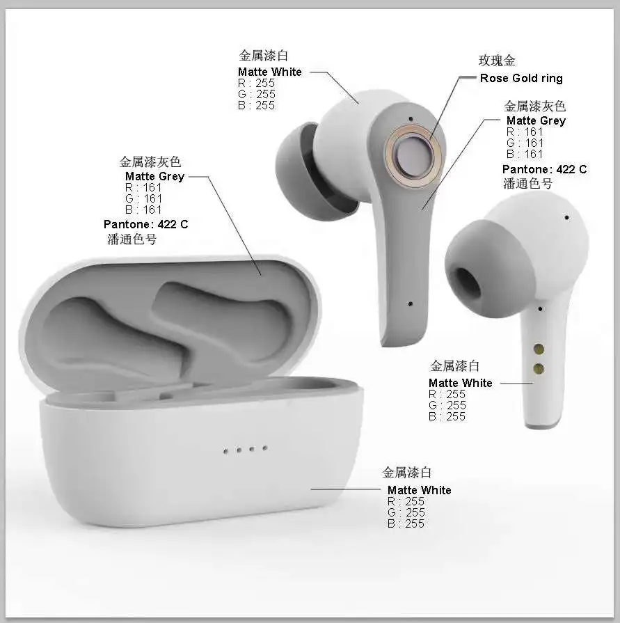 Double Dual Mic Dual Drivers Noise Cancelling upgrade version Blue tooth Earphones in Ear Headphone True Wireless Earbuds