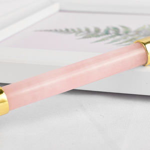 En gros Naturel Anti-Vieillissement Masseur Minceur Oeil Rose quartz Jade rouleau pour le visage - Product Image 6