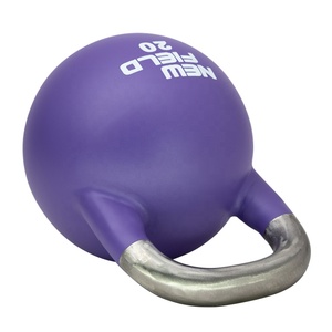 Tạ Kettlebell Tùy Chỉnh 20kg Màu Tím, Logo Khắc Chìm, Dùng Cho Phòng Gym, Tăng Cường Sức Mạnh Và Phối Hợp - Product Image 1