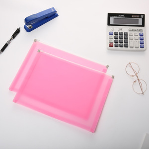 Pochette zippée imperméable en PP, dossier zippé translucide A4, enveloppe zippée durable en plastique PP, pochette pour <span class=keywords><strong>documents</strong></span>, couleurs assorties - Product Image 4