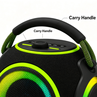 Haut-parleur Bluetooth 5.3 DSP pour l'extérieur, haut-parleur de basses 105 mm + 31 mm 90 W, étanche IPX6, 9000 mAh, longue durée de lecture, audio portable