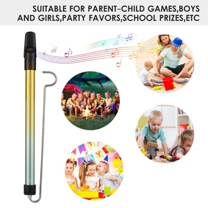 Sifflet à glissière en métal Flûte coulissante avec tige coulissante en acier Instrument de musique Jouet pour enfants Flûte Kazoo - Product Image 3