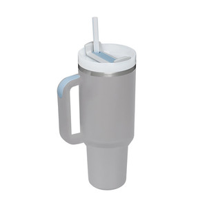 Thermos à double paroi en acier inoxydable de 40 oz avec poignée - Anti-fuite, sans BPA, écologique, pour le bureau, la voiture, l'extérieur - Product Image 1