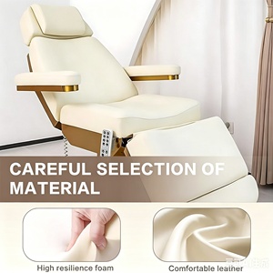 Camas de Belleza Modernas y Lujosas con <span class=keywords><strong>Base</strong></span> de Acero Inoxidable y Control por Pedal, <span class=keywords><strong>Cama</strong></span> <span class=keywords><strong>para</strong></span> Pestañas con 3/4 Motores Eléctricos <span class=keywords><strong>para</strong></span> Spa Facial y Masajes - Product Image 5