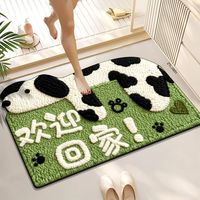 Tapis de sol antidérapant en caoutchouc fabriqué à la machine, en forme de dessin animé, absorbant, écologique, pour salle de bain, four