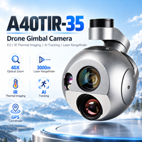 A40TIR-35 Gimbal de charge utile pour drone à 3 axes, caméra thermique 640x512, zoom optique EO 40x, suivi de cible par IA, télémètre laser 3000m