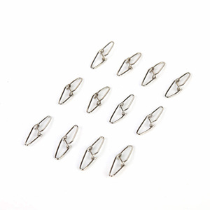 FISHERBON Fisherman's Bund Stainless Steel Cross Lock <b>Snap</b> Double Clasp Fishing Tackle Swivel <b>Snap</b> <b>Hook</b> Connector Buckle - Product Image 1