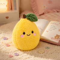 Peluche Citron OEM ODM, Peluche Citron Rembourrée, Logo Personnalisé, Taille et Design sur Mesure, Vente Directe Usine, Faible MOQ