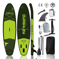 Planche à pagaie 11 ', planche de yoga, planche à pagaie gonflable avec accessoires SUP GENREEN