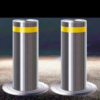 Bornes hydrauliques rétractables automatiques à bas prix 304SS en acier inoxydable borne de stationnement de voiture barrière de circulation moderne route en hausse