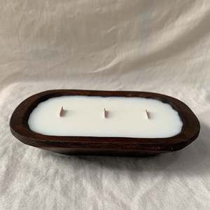 Di lusso intagliato a mano popolare in legno vuoto pasta ciotola per la fabbricazione di candele Festival artigianato decorativo in legno portacandele nave - Product Image 3