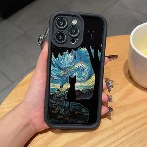 <span class=keywords><strong>Coque</strong></span> de téléphone antichoc givrée au design <span class=keywords><strong>manga</strong></span> hip-hop pour <span class=keywords><strong>iPhone</strong></span> 16 15 <span class=keywords><strong>14</strong></span> 13, motif peinture à l'huile abstraite, art sombre - Product Image 6