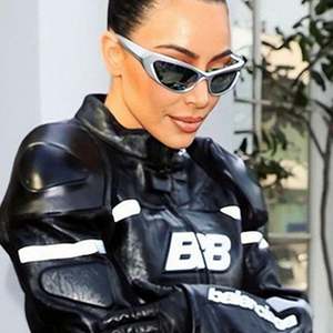 Gafas de Sol Deportivas Ovaladas Plateadas de Moda al por Mayor, Gafas de Sol Steampunk Negras para Hombre y Mujer - Product Image 2