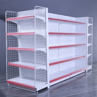 Panneau arrière en pegboard léger pour rayonnage de magasin de détail, gondole, étagère de supermarché, étagère, étagère commerciale à face unique, épicerie