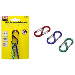 EASY WORK aluminium <b>snap</b> <b>hooks</b> set / mousquetons / karabijnhaken set - Product Image 1