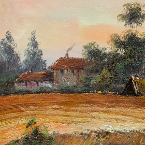 20 In× 24 in dipinti ad olio di paesaggio di campo classico dipinti a mano 100% originali - Product Image 1