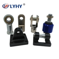 Accessoires de vérin pneumatique LYHY à joint en Y, usinés avec précision, en acier inoxydable robuste, avec connecteur d'extrémité de tige de piston à goupille