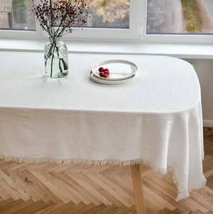 <span class=keywords><strong>Tovaglia</strong></span> in <span class=keywords><strong>Lino</strong></span> <span class=keywords><strong>Grezzo</strong></span> Lavato con Bordi Sfrangiati, Elegante <span class=keywords><strong>Tovaglia</strong></span> in <span class=keywords><strong>Lino</strong></span> Pesante - Product Image 2