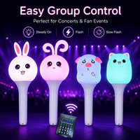 Barra de Luz Personalizada con Personajes, Varita LED de 15 Colores para Kpop con Control DMX512 de 2.4G, 3 Pilas AAA, Logotipo OEM para Eventos de Fans