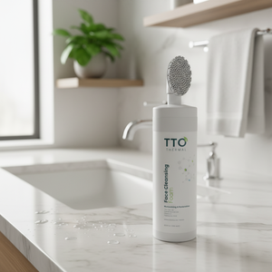 โฟมล้างหน้า TTO Thermal Face Cleanser 200 มล. ผสมทีทรีออยล์และไฮยาลูรอนิค แอซิด สำหรับผิวมัน/ผิวแห้ง ช่วยลดสิว ควบคุมความมัน ทำความสะอาดล้ำลึก - Product Image 3