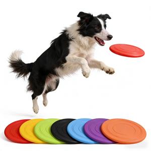 Disque volant pour chien en silicone, durable et résistant aux morsures, frisbee pour animaux <span class=keywords><strong>de</strong></span> compagnie, jeu interactif, flotte sur l'eau, sûr pour <span class=keywords><strong>les</strong></span> dents, jouet d'entraînement en plein air - Product Image 1