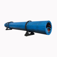 Séchoir rotatif industriel à tambour en acier au carbone, alimenté au gaz/au mazout, pour le traitement du sable de silice et des sciure de bois