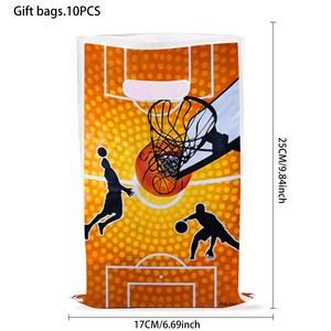 Basketball Gift <b>Bag</b> <b>Plastic</b> Party Favor <b>Bags</b> For Birthday Decorations - Product Image 4