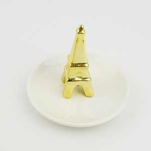 Bandeja de cerámica 3D con forma de elefante para pintalabios, plato blanco para adornos, pequeño organizador de joyas para decoración de tocador, regalo - Product Image 2