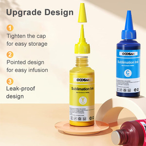 Heat Transfer Dye Sublimation Ink CMYK <b>LC</b> LM 70ml &100ml Bottle Ink for DIY Gift Printing Compatible with Epson L8050 L3250 - Product Image 3