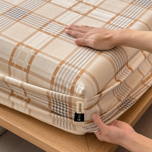 Trang chủ khách sạn thân thiện với da rửa bốn mùa Cũ Vải thô 100% cotton bedsheet đơn giản nhà giường được trang bị tấm - Product Image 3