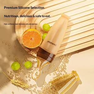 Biberon en silicone pour bébé, distributeur de nourriture intégré bol-cuillère avec conception anti-étouffement pour la diversification alimentaire des nourrissons - Product Image 3